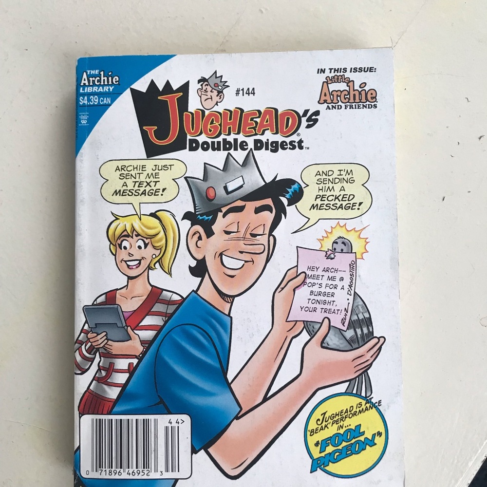 Jughead's Double Digest Comic Book #144- Blue & White Cover